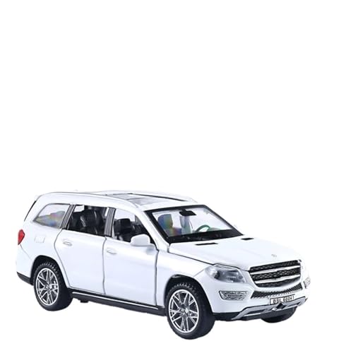 YCNXEB Miniatur Modelle High-End-Metallautomodell 1 32 Für Mercedes-Benz GL GL500 SUV Legierungsdruckguss-Automodell Hochsimulations-Spielzeugauto-Automodell Originalgetreue Nachbildung(White) von YCNXEB