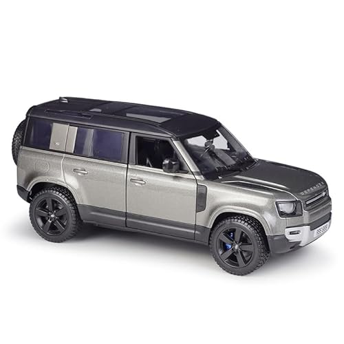 YCNXEB Miniatur Modelle Land Rover Defender SUV-Geländewagen-Legierungsautomodell Aus Druckgussmetall Im Maßstab 1:25 Sammlung Für Spielzeug-Enthusiasten Originalgetreue Nachbildung(Gray) von YCNXEB