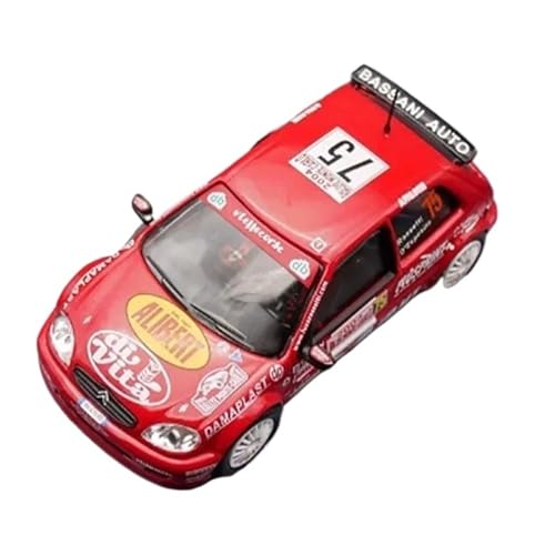 YCNXEB Miniatur Modelle Maßstab 1/43 Für Citroen Saxo S1600 Rallyeauto Legierung Automodelle Dekoration Sammlerstücke Jungen Geschenk Spielzeug Originalgetreue Nachbildung von YCNXEB