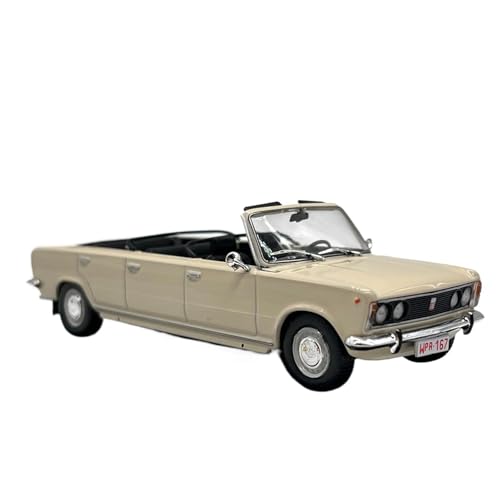 YCNXEB Miniatur Modelle Maßstab 1/43 Für FSO Polski FIAT 125P JAMNIK OTWARTY Cabrio Legierung Auto Spielzeug Für Kinder Originalgetreue Nachbildung von YCNXEB