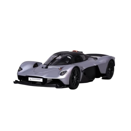 YCNXEB Miniatur Modelle Maßstab 1 18, Druckguss-Metall-Aston Martin Valkyrie Supercar Legierungsautomodell Ornament Sammlerspielzeug Originalgetreue Nachbildung(Gray) von YCNXEB