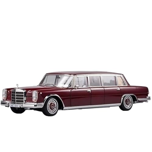 YCNXEB Miniatur Modelle Maßstab 1 18 Für Den Mercedes-Benz Pullman W100 Pullman, Sein Oldtimer-Legierungsmodell Mit Kompressionswelle Für Erwachsene Originalgetreue Nachbildung(Rot) von YCNXEB