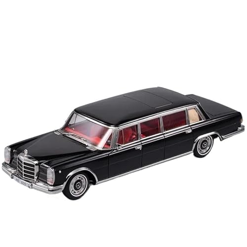 YCNXEB Miniatur Modelle Maßstab 1 18 Für Den Mercedes-Benz Pullman W100 Pullman, Sein Oldtimer-Legierungsmodell Mit Kompressionswelle Für Erwachsene Originalgetreue Nachbildung(Schwarz) von YCNXEB
