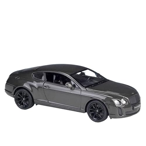 YCNXEB Miniatur Modelle Maßstab 1 24 Druckguss-Metall-Bentley Continental-Legierungsautomodell Erstklassiges Sammlerstück Ornament Spielzeug Für Erwachsene Originalgetreue Nachbildung(Gray) von YCNXEB