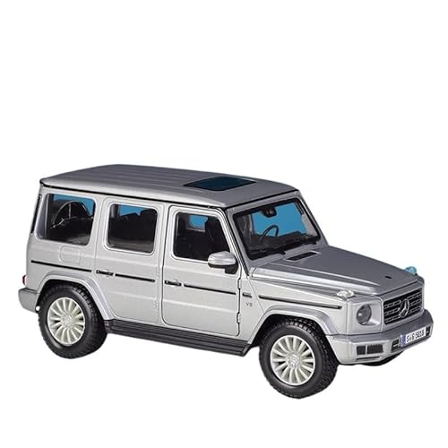 YCNXEB Miniatur Modelle Maßstab 1 24 Druckguss-Metall-Mercedes-Benz Big G Legierungs-Geländewagen Mit Basis Modellspielzeug Sammlerstück Für Erwachsene Originalgetreue Nachbildung(Gray) von YCNXEB