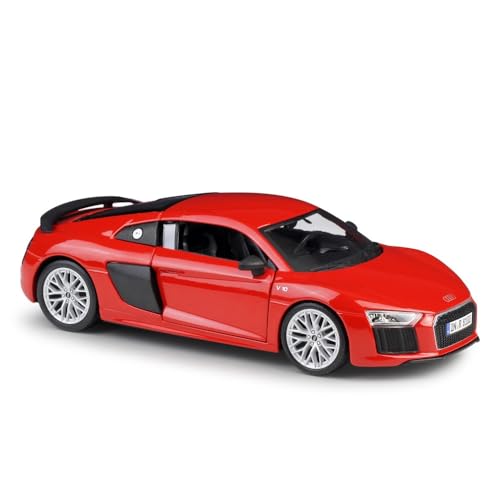 YCNXEB Miniatur Modelle Maßstab 1 24 Druckgussmetall, Audi R8 V1 Supercar Legierungsmodell Sammleredition Automodell Ornament Spielzeug Für Erwachsene Originalgetreue Nachbildung von YCNXEB