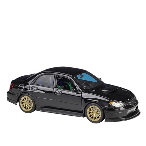 YCNXEB Miniatur Modelle Maßstab 1 24 Metalldruckguss Subaru Impreza Simulation Legierung Automodell Sammlung Heimdekoration Spielzeug Originalgetreue Nachbildung(Schwarz) von YCNXEB