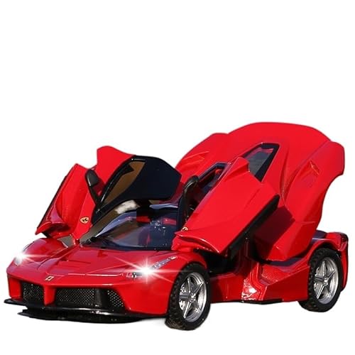 YCNXEB Miniatur Modelle Maßstab 1 32 Für Ferrari Lafa-Supersportwagen-Modellsimulation Aus Metalldruckguss Spielzeugsammlung Aus Legierung Mit Rennwagen Originalgetreue Nachbildung(Rot) von YCNXEB