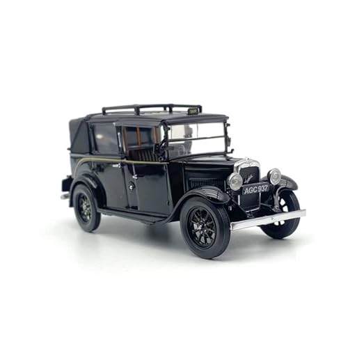 YCNXEB Miniatur Modelle Maßstab 1 43 Für Maßstabsgetreue Retro-Oldtimer-Nostalgie-Ornamente Aus Austin-Legierung Limitierter Auflage Aus Austin-Legierung Originalgetreue Nachbildung(Schwarz) von YCNXEB