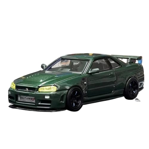 YCNXEB Miniatur Modelle Maßstab 1 64 Für GT-R R34 Z-Tune Skyline Auto Druckguss Sammlermodell Bausatz Hobbyist Statische Ornamente Nachbildung von YCNXEB