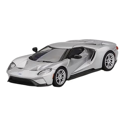 YCNXEB Miniatur Modelle Maßstab 1 64 Für GT Silver Supercar Druckguss-Sammelmodellbausatz Statische Ornamente Für Bastler Nachbildung von YCNXEB