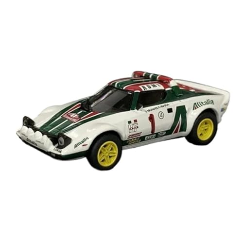 YCNXEB Miniatur Modelle Maßstab 1 64 Für Lancia Stratos HF Nr. Rallye-Auto Druckgussmodell Sammler-Kit Statische Ornamente Nachbildung von YCNXEB