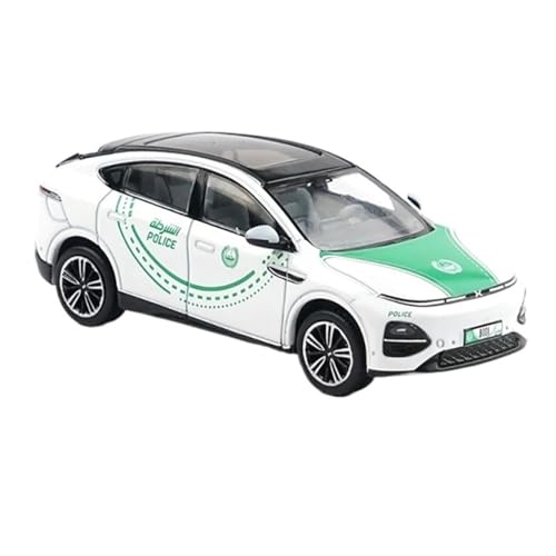 YCNXEB Miniatur Modelle Maßstab 1 64 Für Xiaopeng Dubai Polizeiauto Druckguss-Sammelmodellbausatz Statische Ornamente Für Bastler Nachbildung von YCNXEB