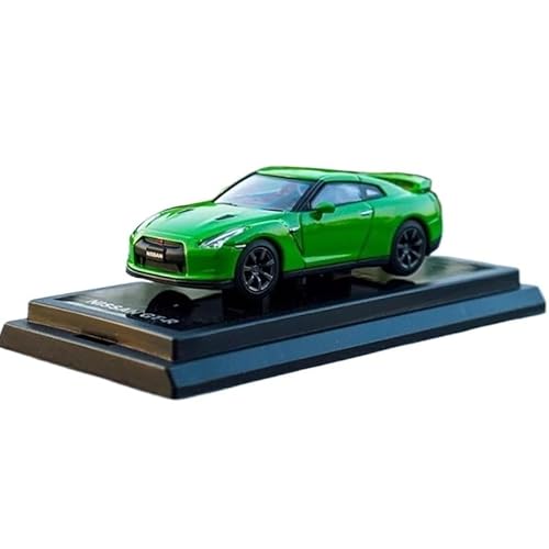 YCNXEB Miniatur Modelle Maßstab 1 64 Nissan GTR Simulation Diecast Legierung Auto Sport Fahrzeug Spielzeug Sammlung Souvenir Ornamente Display Spielzeug Originalgetreue Nachbildung(Grün) von YCNXEB