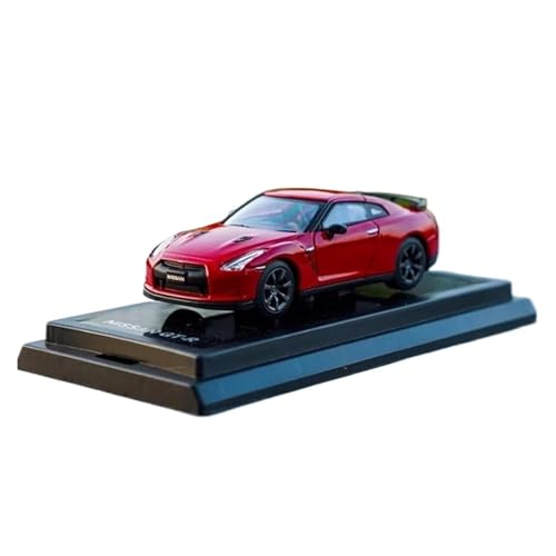 YCNXEB Miniatur Modelle Maßstab 1 64 Nissan GTR Simulation Diecast Legierung Auto Sport Fahrzeug Spielzeug Sammlung Souvenir Ornamente Display Spielzeug Originalgetreue Nachbildung(Rot) von YCNXEB