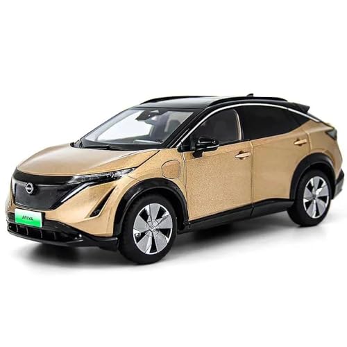 YCNXEB Miniatur Modelle Maßstab 1:18 Für Nissan Ariya New Energy SUV Statisches Metallautomodell Fertiges Miniaturfahrzeug-Sammeldisplay Nachbildung(Beige) von YCNXEB