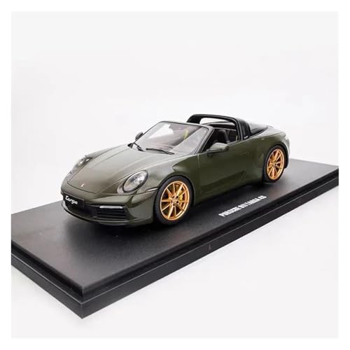 YCNXEB Miniatur Modelle Maßstab 1:18 Für Porsche 911 992 Targa 4/Targa 4s Harzautomodell Fertiges Miniaturfahrzeug Sammlungsdisplay Nachbildung(Grün) von YCNXEB