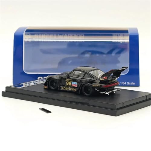 YCNXEB Miniatur Modelle RWB 993 Charlene HIGH Tail Wing #96 Schwarz Diecast Fahrzeug Spielzeug Modelle Sammlung Auto Geschenk Originalgetreue Nachbildung von YCNXEB
