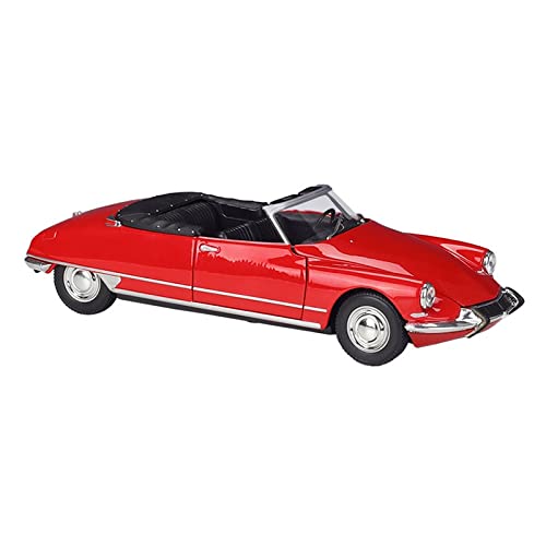 YCNXEB Miniatur Modelle for Citroen DS19 1 24 Classic Red Cabrio Sportwagen Legierung Automodell Sammlergeschenk Nachbildung von YCNXEB