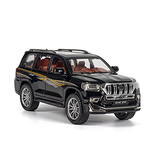YCNXEB Miniatur Modelle for Prado 1 24 Legierung Automodell Spielzeugauto Simulation Ziehen Automodell Dekoration Geschenk Zurück Nachbildung(A) von YCNXEB