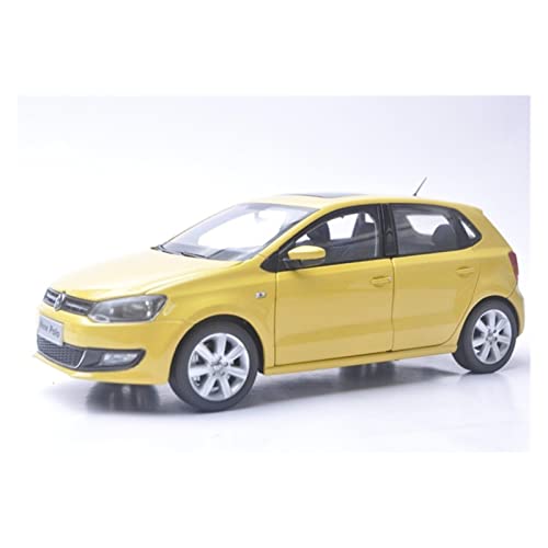 YCNXEB Miniatur Modelle for Volkswagen Polo 2012 1 18 Gelb Fließheck Legierung Spielzeugauto Miniatur Sammlung Geschenk Ornamente Originalgetreue Nachbildung von YCNXEB