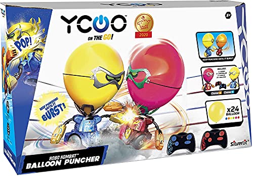 Silverlit 88038 ROBO Kombat Balloon Puncher by, ferngesteuerte Spielzeug, 2 Roboter und Zubehör, Ton-und Lichteffekten, 14 cm, rot und blau, ab 5 Jahren Silverlit 88038 ROBO Kombat Balloon Puncher by, ferngesteuerte Spielzeug, 2 Roboter und Zubehör, Ton-und Lichteffekten, 14 cm, rot und blau, ab 5 Jahren von YCOO