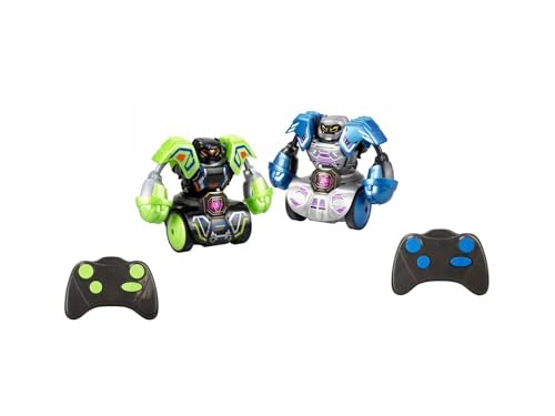 YCOO Robo Kombat Tornado Battle Pack, 2 Kampfroboter mit Lichtern und Schlagsoundeffekten, Kampfroboter für Jungen und Mädchen ab 5 Jahren, Bizak (62006883) von YCOO