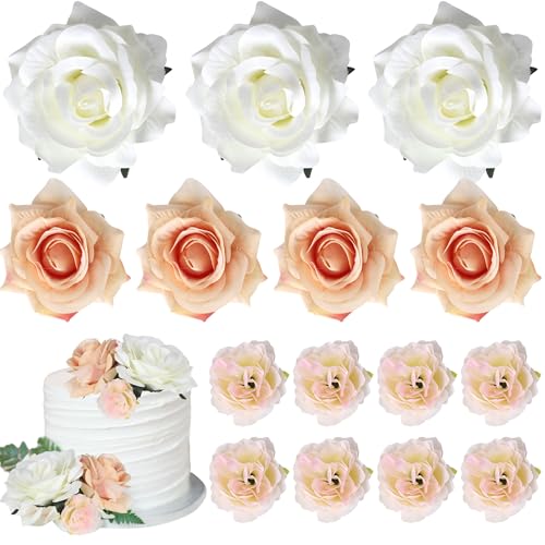 10 Stück künstliche Blumen Kuchen Toppers Fake Flower Heads Cake Picks Fake Flowers Cupcake Dekoration für Baby Shower Frauen Mädchen Geburtstag Hochzeit Valentinstag Feier Boho Party Supplies 10 Stück künstliche Blumen Kuchen Toppers Fake Flower Heads Cake Picks Fake Flowers Cupcake Dekoration für Baby Shower Frauen Mädchen Geburtstag Hochzeit Valentinstag Feier Boho Party Supplies von YCTHUNFISH
