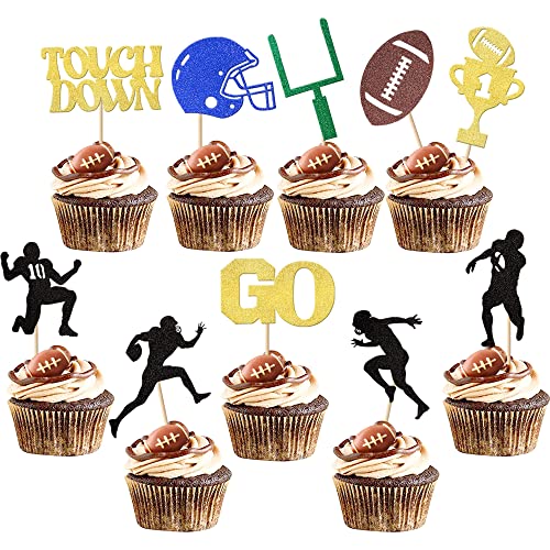 30 Stück American Football Cupcake Topper Fußball Touchdown Cupcake Picks Fußball Spieler Cupcake Dekorationen für Super Rugby Sport Thema Herren Jungen Geburtstag Party Supplies 30 Stück American Football Cupcake Topper Fußball Touchdown Cupcake Picks Fußball Spieler Cupcake Dekorationen für Super Rugby Sport Thema Herren Jungen Geburtstag Party Supplies von YCTHUNFISH