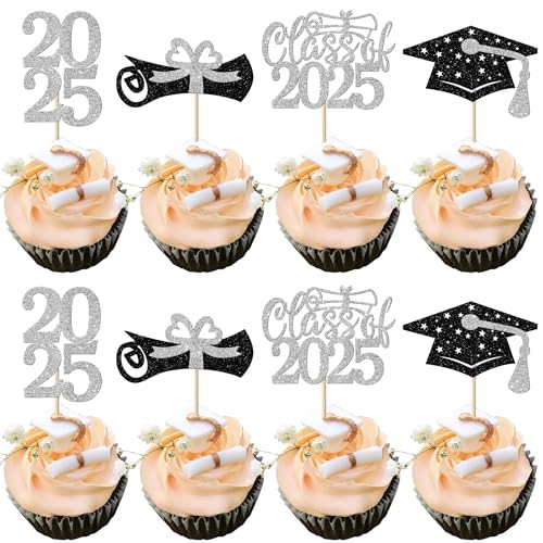 36 Stück 2023 Abschlussfeier Cupcake Topper Glitzer Klasse 2023 Diplom Grad Kappe Cupcake Picks für 2023 Schule Abschluss Thema Party Abschluss Kuchen Dekoration Supplies Silber Blau 36 Stück 2023 Abschlussfeier Cupcake Topper Glitzer Klasse 2023 Diplom Grad Kappe Cupcake Picks für 2023 Schule Abschluss Thema Party Abschluss Kuchen Dekoration Supplies Silber Blau von YCTHUNFISH