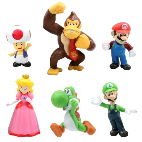 Tortenfiguren, 6 Stück Cartoon PVC Figuren Kinder Party Kuchen Topper Dekoration Lieferungen Desktop Dekoration Spielzeug Geeignet für Jungen und Mädchen Tortenfiguren, 6 Stück Cartoon PVC Figuren Kinder Party Kuchen Topper Dekoration Lieferungen Desktop Dekoration Spielzeug Geeignet für Jungen und Mädchen von YCVBCY