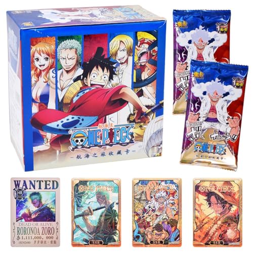 OnePiecce Animes Karten, Anime Spielkarten,OnePiecce Sammelkarten für Kinder, Kinderspiele Sammelkarten Ideal für Fans, Kinder, Jugendliche und Erwachsene von YCVBCY
