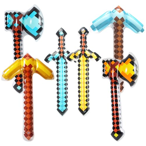 YCVBCY Aufblasbares Pixel Schwert 6 Stück Aufblasbare Spiel Schwerter Kinder Aufblasbares Schwert Pixel Spielzeuge Spiel Aufblasbare Spielzeuge für Geburtstagsparty Zubehör für Themenpartys YCVBCY Aufblasbares Pixel Schwert 6 Stück Aufblasbare Spiel Schwerter Kinder Aufblasbares Schwert Pixel Spielzeuge Spiel Aufblasbare Spielzeuge für Geburtstagsparty Zubehör für Themenpartys von YCVBCY
