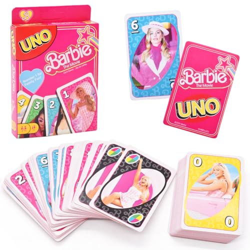 YCVBCY Barb-ie Kartenspiel für Filme Fans mit Lieblingscharakteren und unvergesslichen Szenen Familie, Kinder und Partyspielabend für 2-10 Spieler ab 7 Jahren von YCVBCY