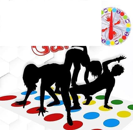 YCVBCY Drehspiele Bodenspiel mit Spielmatte für Kinder und Erwachsene Kindergeburtstagsspiele ab 6 Jahren, Bodenspiel mit Spielmatte Drehspiele Familienspiel von YCVBCY