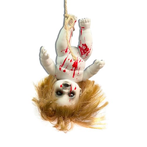 YCVBCY Halloween Gruselige Puppe Gruselige Zombie-Puppe Spukdekoration Horror Dämon Geist Statue Requisite für Outdoor Indoor Garten Home Party Geschenke von YCVBCY