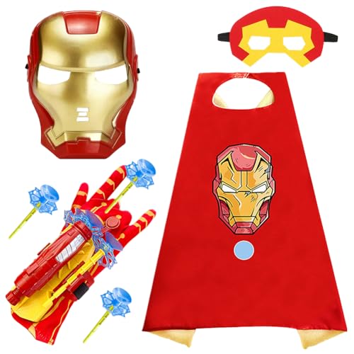 YCVBCY Hero Kinderkostüm Kinder,Avengerrs Kostüm Maske Launcher Handschuh Cosplay Kostüm für Kinders Kinder Theme Party Dress Up Costume für Kindergeburtstag, Halloween, Karnev 1 von YCVBCY