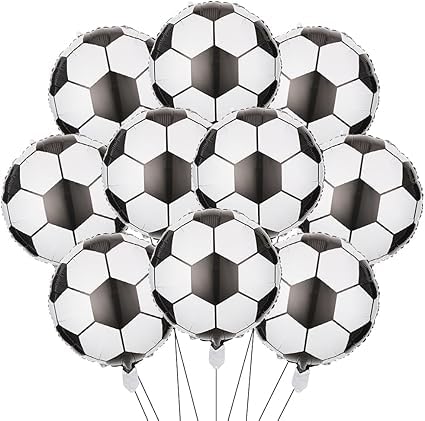 YCVBCY Luftballons Fußball,3D Kugelförmige Party Fußball Deko Fußball Folienballon,10PCS Folienballons Fußball, Alufolie Fußball, für Jungen Kinder Geburtstag WM Party Dekoration YCVBCY Luftballons Fußball,3D Kugelförmige Party Fußball Deko Fußball Folienballon,10PCS Folienballons Fußball, Alufolie Fußball, für Jungen Kinder Geburtstag WM Party Dekoration von YCVBCY