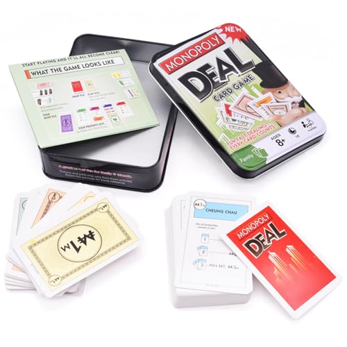 YCVBCY Monnopoly Kartenspiel Brettspiel Mehrfarbig Einheitsgröße Gesellschaftsspiel Familienspiel der Klassiker der Brettspiele für 2-5 Spieler für Familien und Kinder ab 8 Jahren YCVBCY Monnopoly Kartenspiel Brettspiel Mehrfarbig Einheitsgröße Gesellschaftsspiel Familienspiel der Klassiker der Brettspiele für 2-5 Spieler für Familien und Kinder ab 8 Jahren von YCVBCY