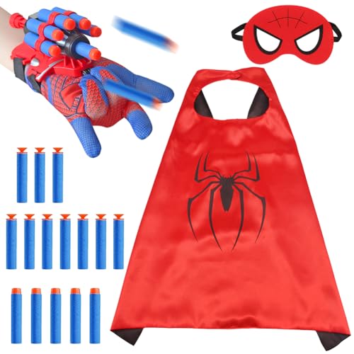 YCVBCY Spider Handschuhe Set für Kinder Spider Handschuhe mit Launch Spielzeug Set Spinnennetz Launcher Spiele Superheld Rollenspiel Spielzeug für Kinder YCVBCY Spider Handschuhe Set für Kinder Spider Handschuhe mit Launch Spielzeug Set Spinnennetz Launcher Spiele Superheld Rollenspiel Spielzeug für Kinder von YCVBCY