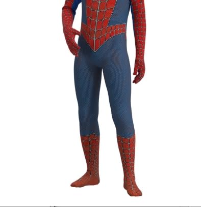 YCVBCY Spider Kleidung Kinder mit Maske 3D Anime Anzug Spider Kostüm Kinder Helden Kostüm Cosplay für Karneval Halloween Kostümparty Weihnachten-C-150cm von YCVBCY