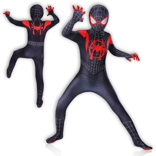 YCVBCY Spider Kostüm Kinder Spider Kleidung Kinder mit Maske 3D Anime Anzug Kids Helden Kostüm Cosplay für Karneval Halloween Kostümparty Weihnachten-C-130cm YCVBCY Spider Kostüm Kinder Spider Kleidung Kinder mit Maske 3D Anime Anzug Kids Helden Kostüm Cosplay für Karneval Halloween Kostümparty Weihnachten-C-130cm von YCVBCY