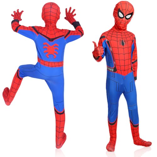 YCVBCY Spider Kostüm Kinder Spider Kleidung Kinder mit Maske 3D Anime Anzug Kids Helden Kostüm Cosplay für Karneval Halloween Kostümparty Weihnachten-D-130cm YCVBCY Spider Kostüm Kinder Spider Kleidung Kinder mit Maske 3D Anime Anzug Kids Helden Kostüm Cosplay für Karneval Halloween Kostümparty Weihnachten-D-130cm von YCVBCY
