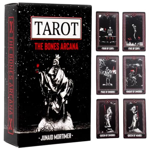 YCVBCY Tarot Brettspiel Karten, Englisch Tragbar Tarot-Decks, Wahrsagekarten,Familienfeiertagsparty-Karten Deck Tarot Karte Brettspiele Für Anfänger von YCVBCY