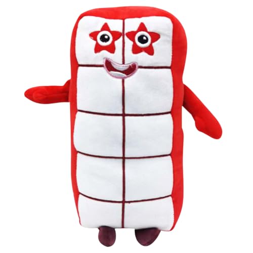 YCVBCY Weiches Stofftier Spielzeug, 30CM Kuscheltier Plüschtier, Cartoon Plüschtiere Gefüllte Stofftiere, Süße Plüschpuppen, Geschenke Für Kinder, Freunde Und Freundinnen - Weiß + Rot von YCVBCY