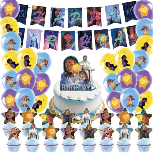 YCWSSB 44 Stück Wis Geburtstagdeko,Jungen Mädchen Birthday Decorations,Kinder Geburtstag Deko,Banner,Latexballon,Cupcake Toppers YCWSSB 44 Stück Wis Geburtstagdeko,Jungen Mädchen Birthday Decorations,Kinder Geburtstag Deko,Banner,Latexballon,Cupcake Toppers von YCWSSB