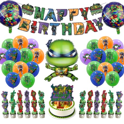 47 Stück Geburtstagsdeko,Kinder Birthday Decorations, Jungen Mädchen Geburtstags Deko, Banner,Latexballon,Cupcake Toppers, Folienballons 47 Stück Geburtstagsdeko,Kinder Birthday Decorations, Jungen Mädchen Geburtstags Deko, Banner,Latexballon,Cupcake Toppers, Folienballons von YCWSSB