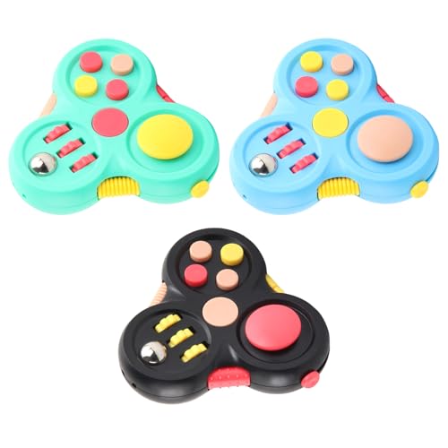 3PCS Fidget Toy, Dekompressionsspielzeug,Zappelspielzeug - mit 11 Funktionen Fingerspielzeug,Fingerspielzeug Spielzeug Geschenk lindert Stress und Angstspielzeug für ADHS, Autismus von YCZCHE14