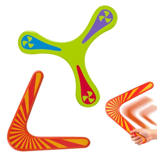 YCZCHE14 2PCS Bumerang für Kinder, Boomerangs Pegasus, Boomerang V Shaped Outdoor, Wurfspiel Boomerang für Outdoor Sport Toys Kinder Erwachsene Spiele im Freien von YCZCHE14
