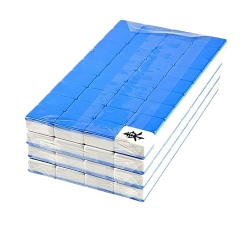 YDHSIKK Mah Jong 144 Melaminfliesen Geeignete Interaktion Chinesisches Mah Jong(Blue,44mm) von YDHSIKK